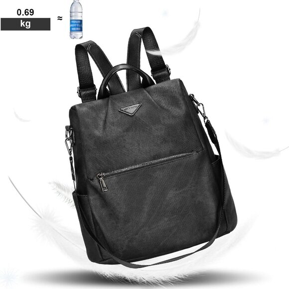 Women Backpack Purse Anti-Theft Vegan Leather Small Casual Daypack Shoulder Mini - Picture 7 of 9